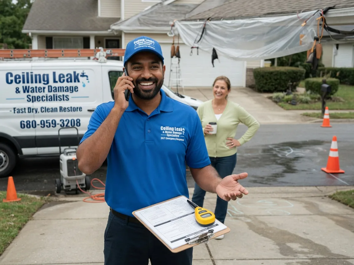 Ceiling Leak Cleanup Mount Prospect, IL FAQs